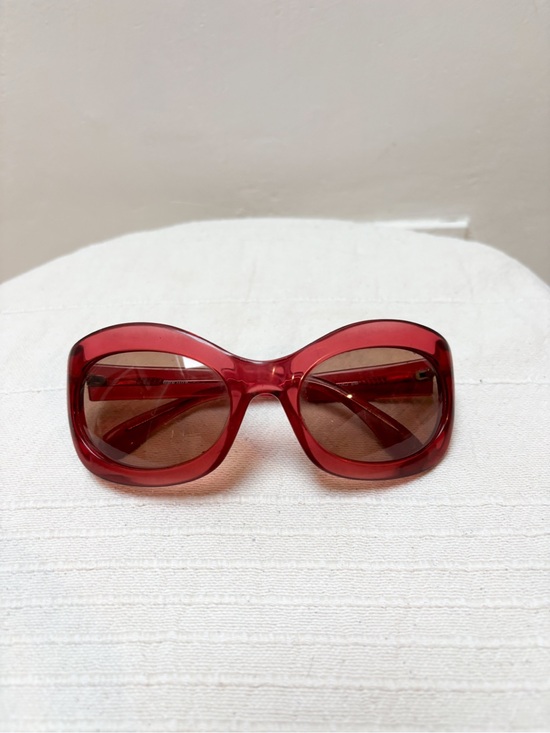 Miu Miu Accessories - Miu Miu SMU06C Red Oversized Sunglasses Vintage Gradient Women Y2K Made In Italy